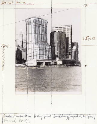 Lower Manhattan Wrapped Building, Project for New York, aus "Five Urban Projects"