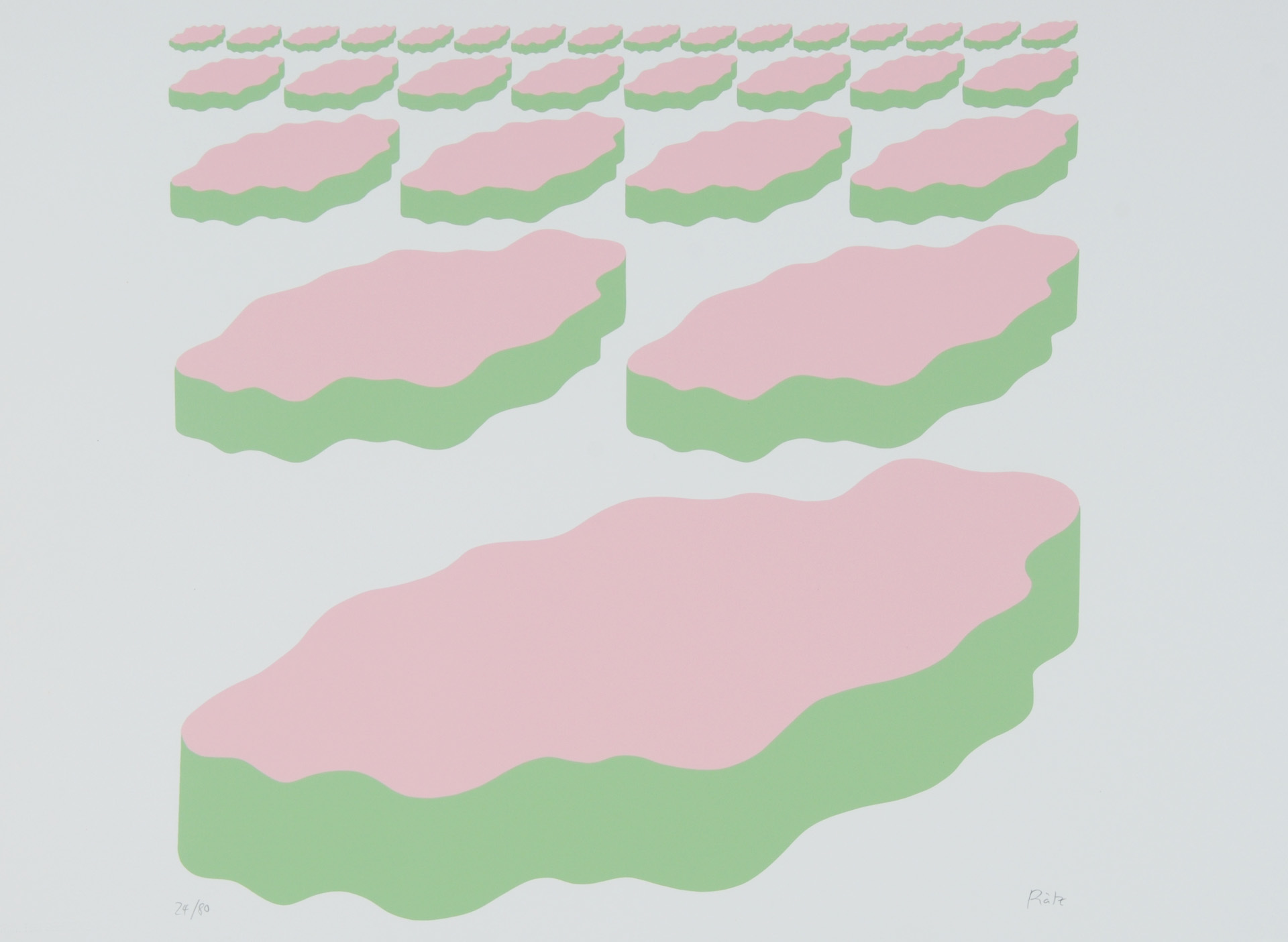 Markus Raetz, 2 sheets: Schären