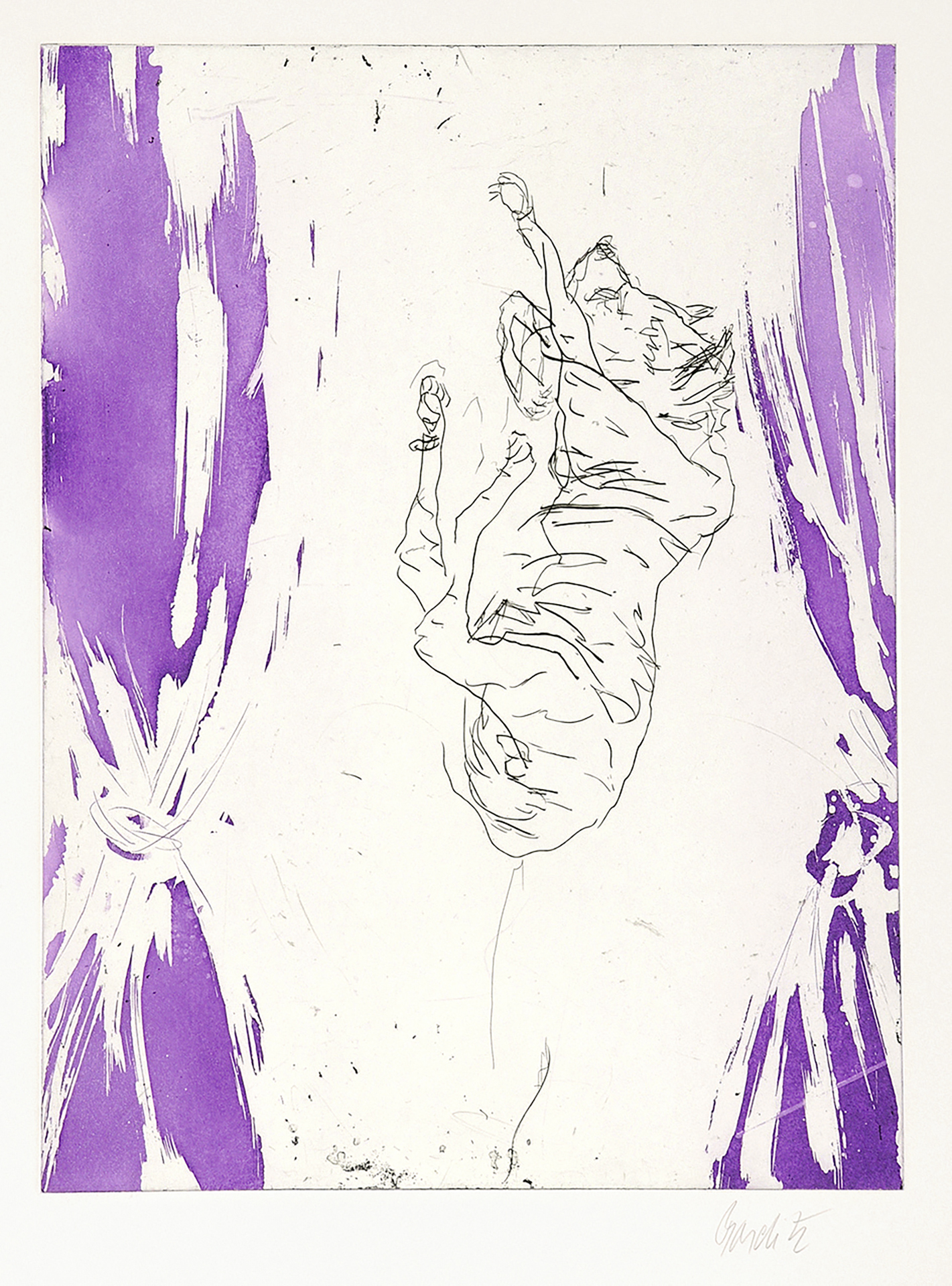 Georg Baselitz, Ohne Titel, aus "Schlafende Hunde"