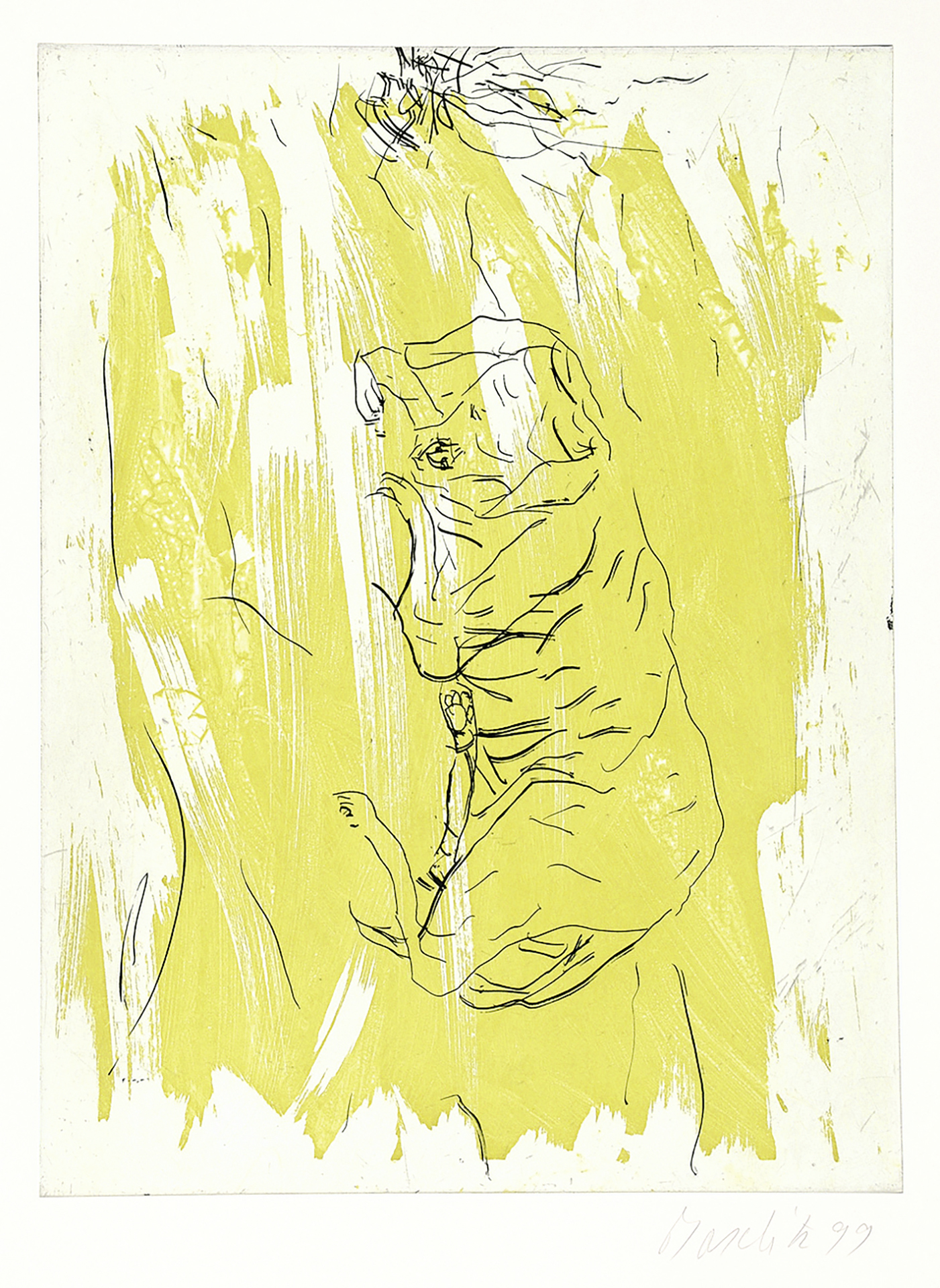 Georg Baselitz, Untitled, from "Schlafende Hunde"