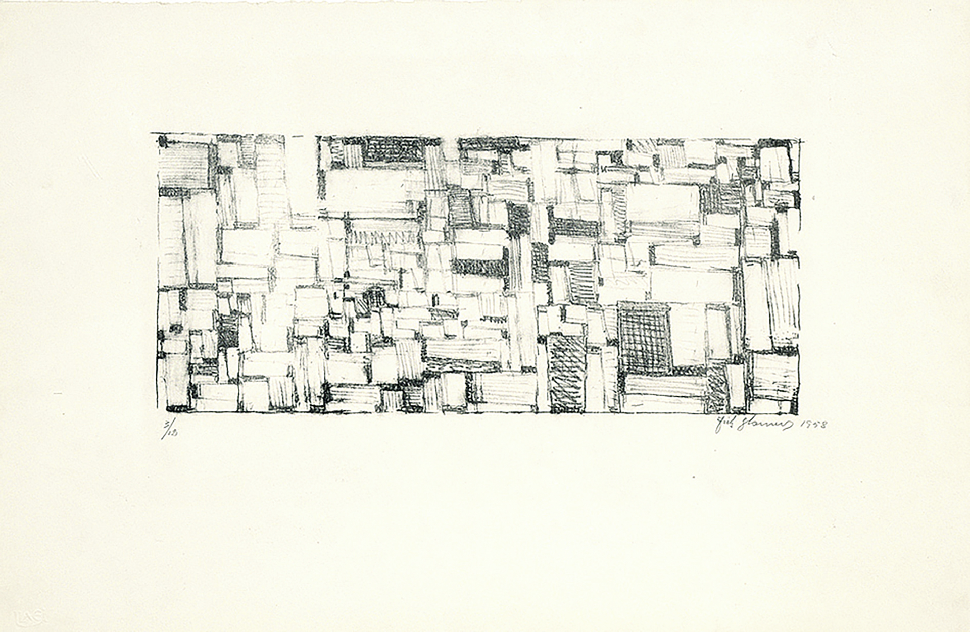 Fritz Glarner, Drawing for a Relational Painting