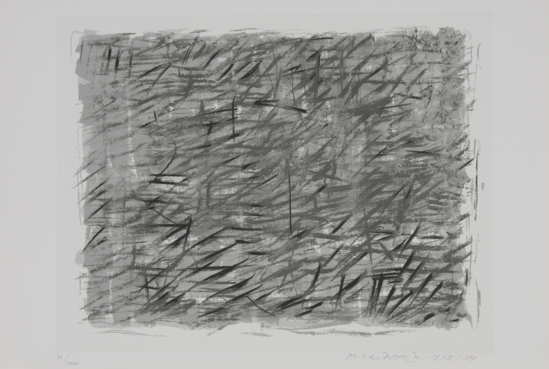 Piero Dorazio, 3 Blätter: Senza titolo, 1958/84; Chances, 1983; Senza titolo