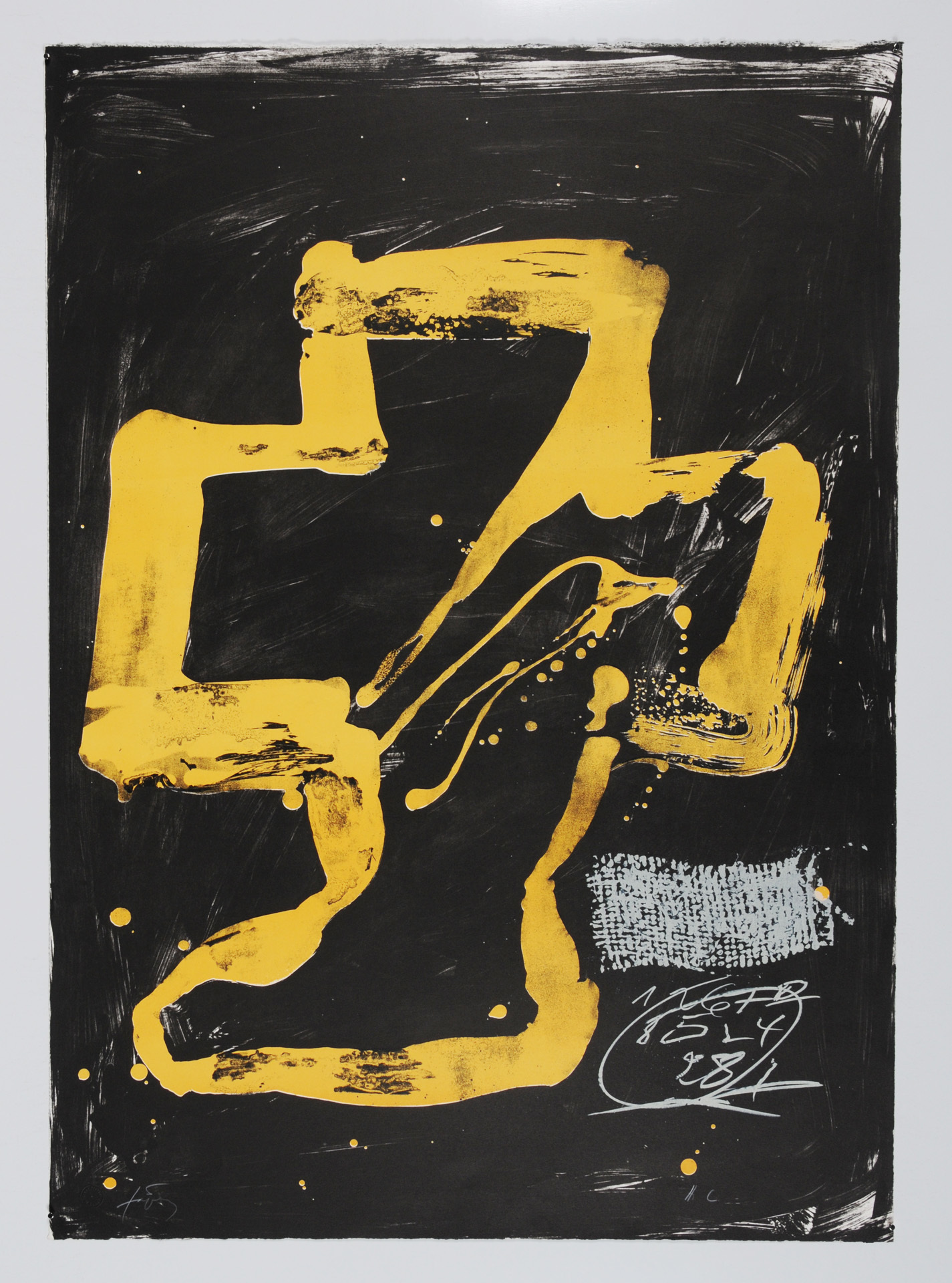 Antoni Tàpies, Personnage assis, aus "Variations"