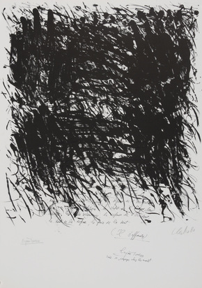 2 sheets: Zum Schweigen der Schrift