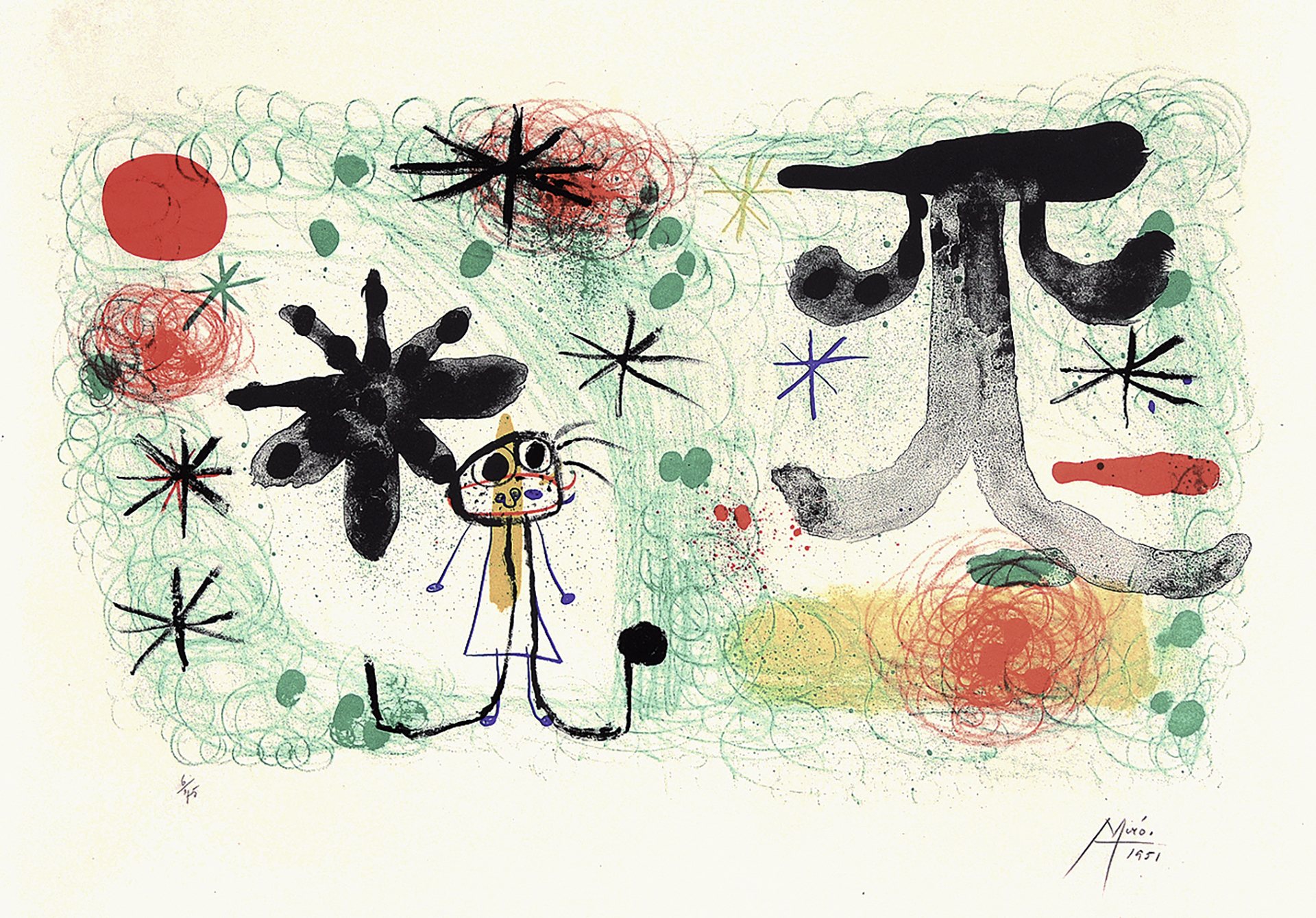 Joan Miró, Personnage dans un jardin IV