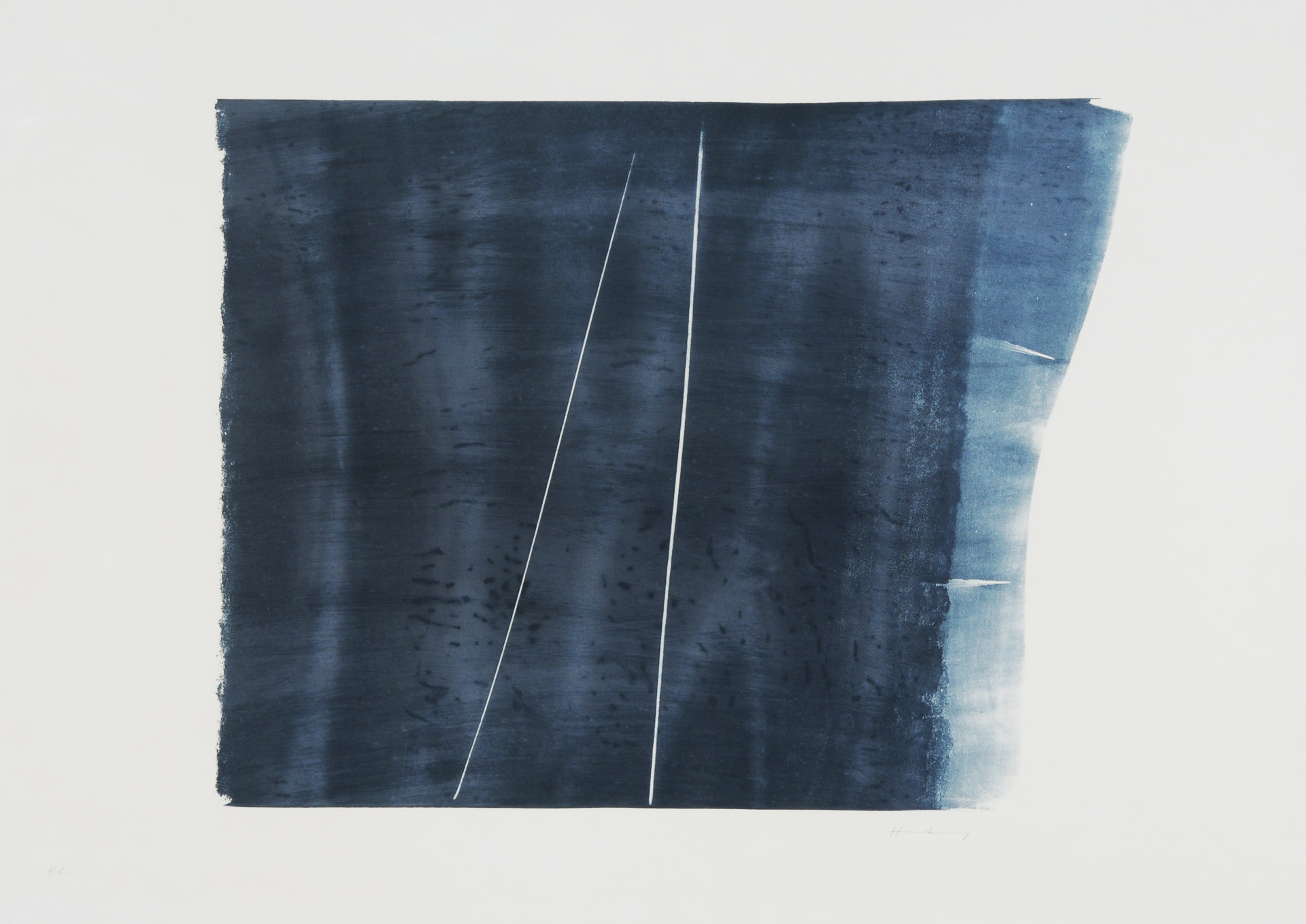 Hans Hartung, 2 sheets: L-40-1973; L-50-1973