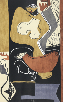 Femme à la main levée