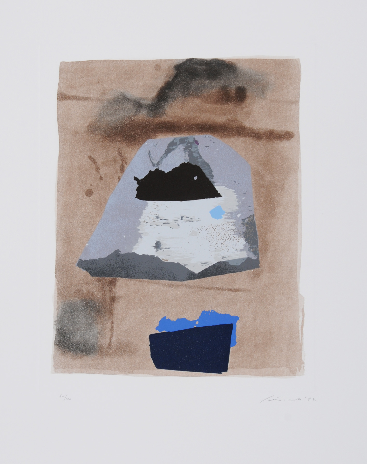 Giuseppe Santomaso, 3 sheets: Senza titolo, 1987; Senza titolo
