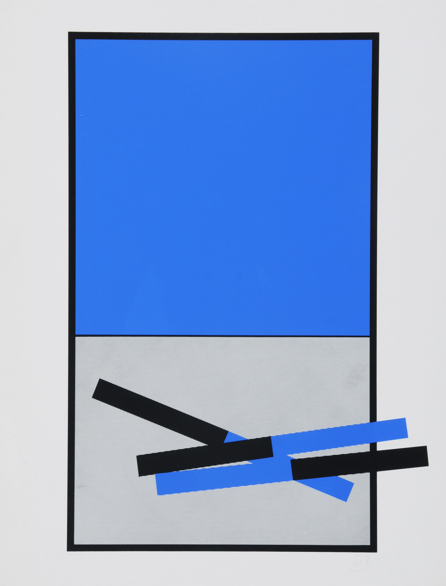 Jesús Rafael Soto, 2 Blätter: Ohne Titel
