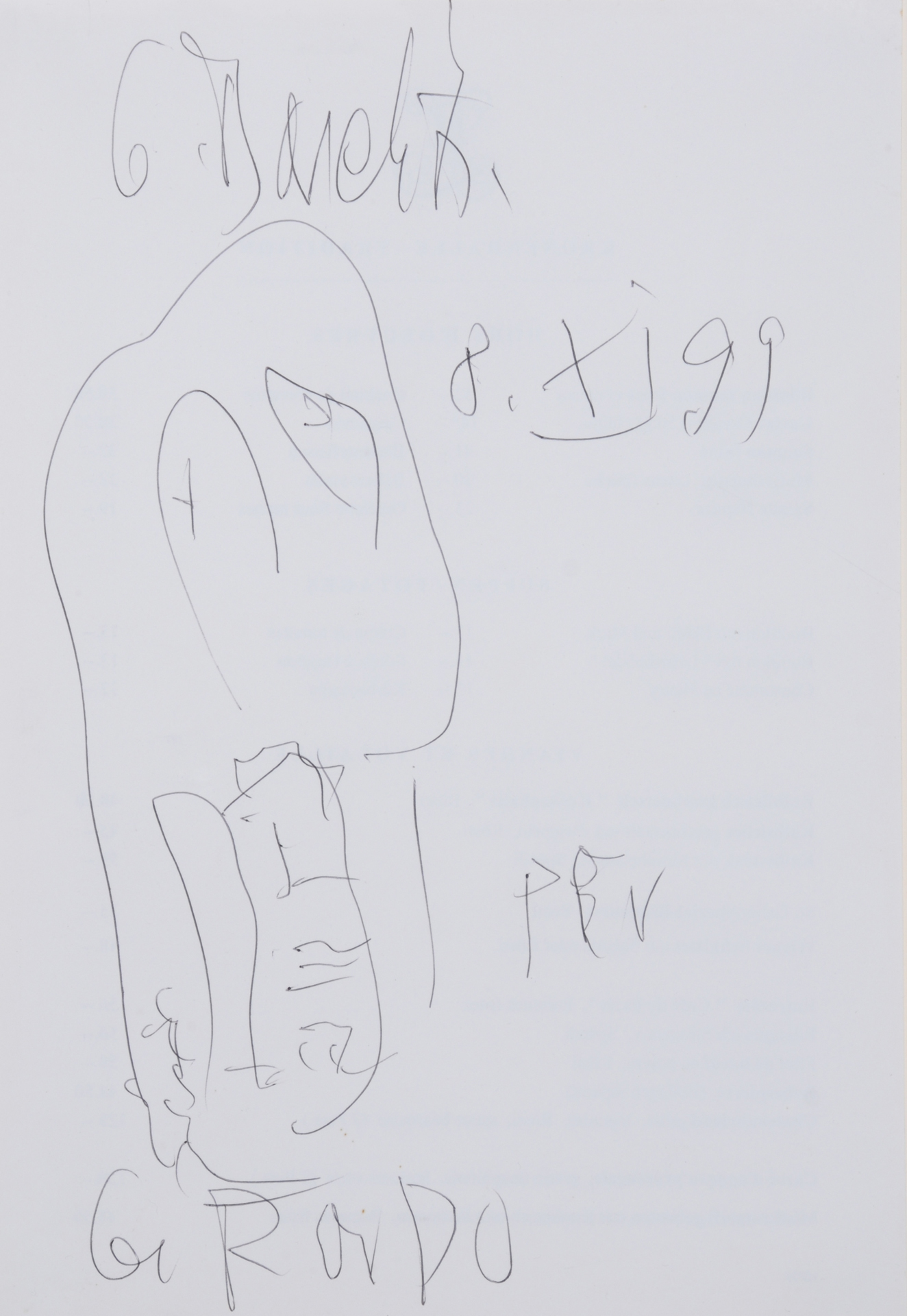 Georg Baselitz, Untitled