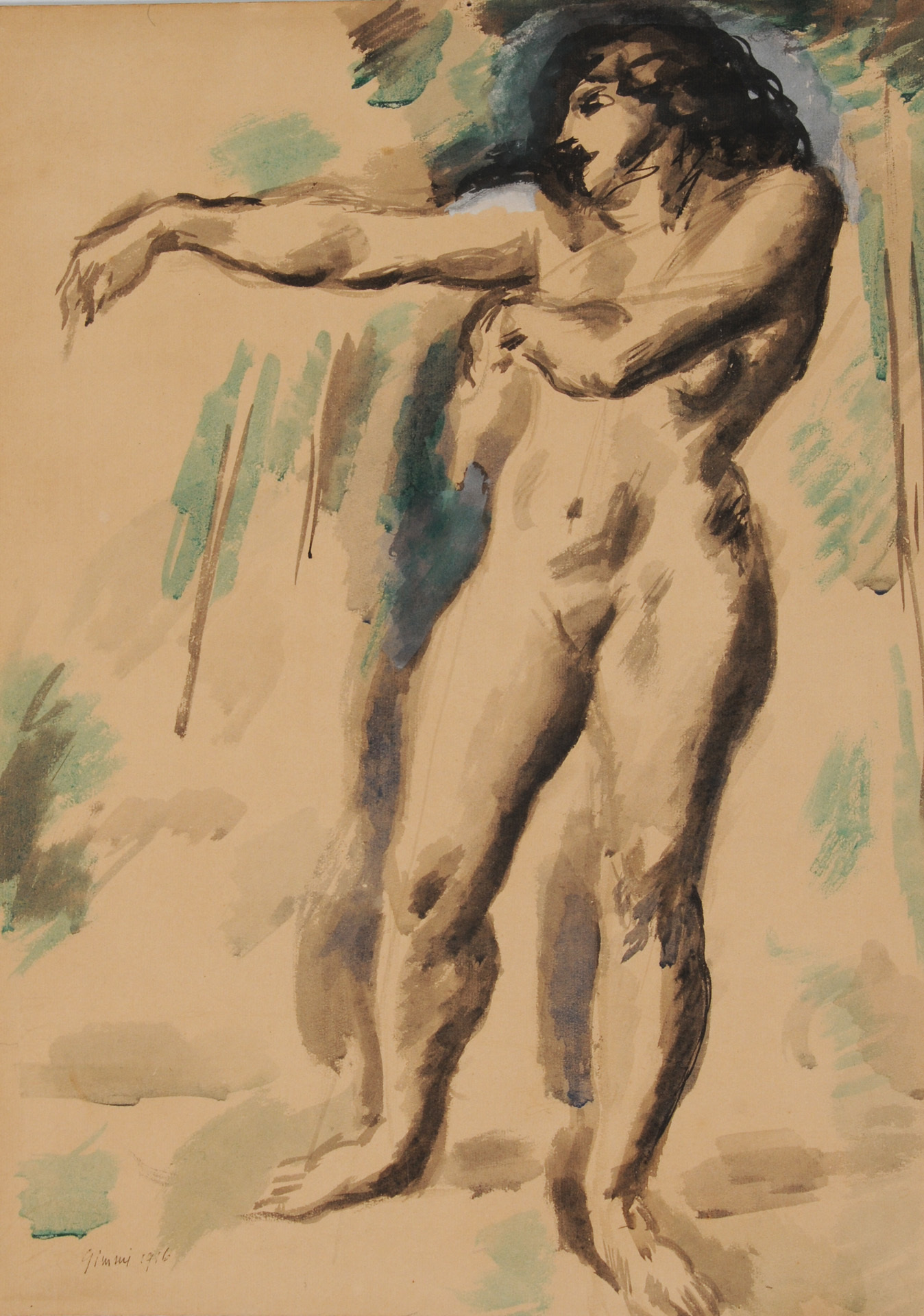 Wilhelm Gimmi, Stehender weiblicher Akt