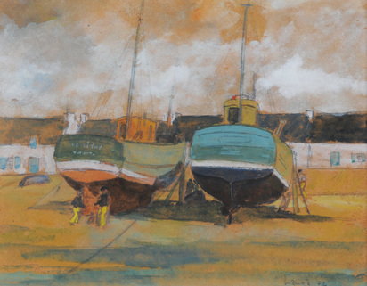 Boote am Strand