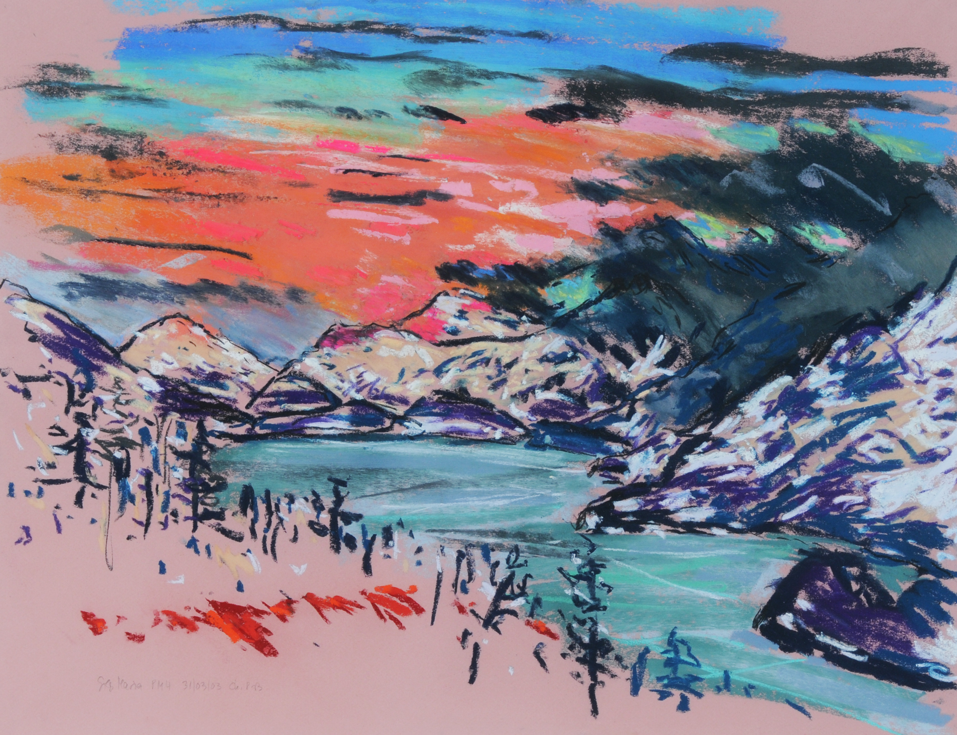 Christian Peltenburg-Brechneff, Sils Maria (Blick vom Hotel Waldhaus aus)