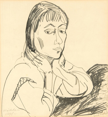 Mädchenkopf (Siddi Heckel)