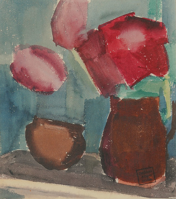 Blumenstillleben mit Krug