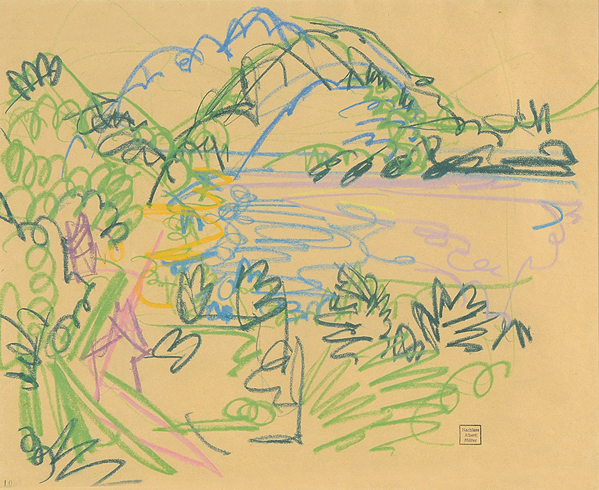 Albert Müller, Tessiner Landschaft (Am Lago Maggiore)
