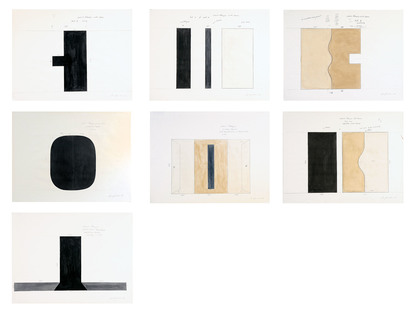 7 drawings: Rauminstallation Galerie Stampa