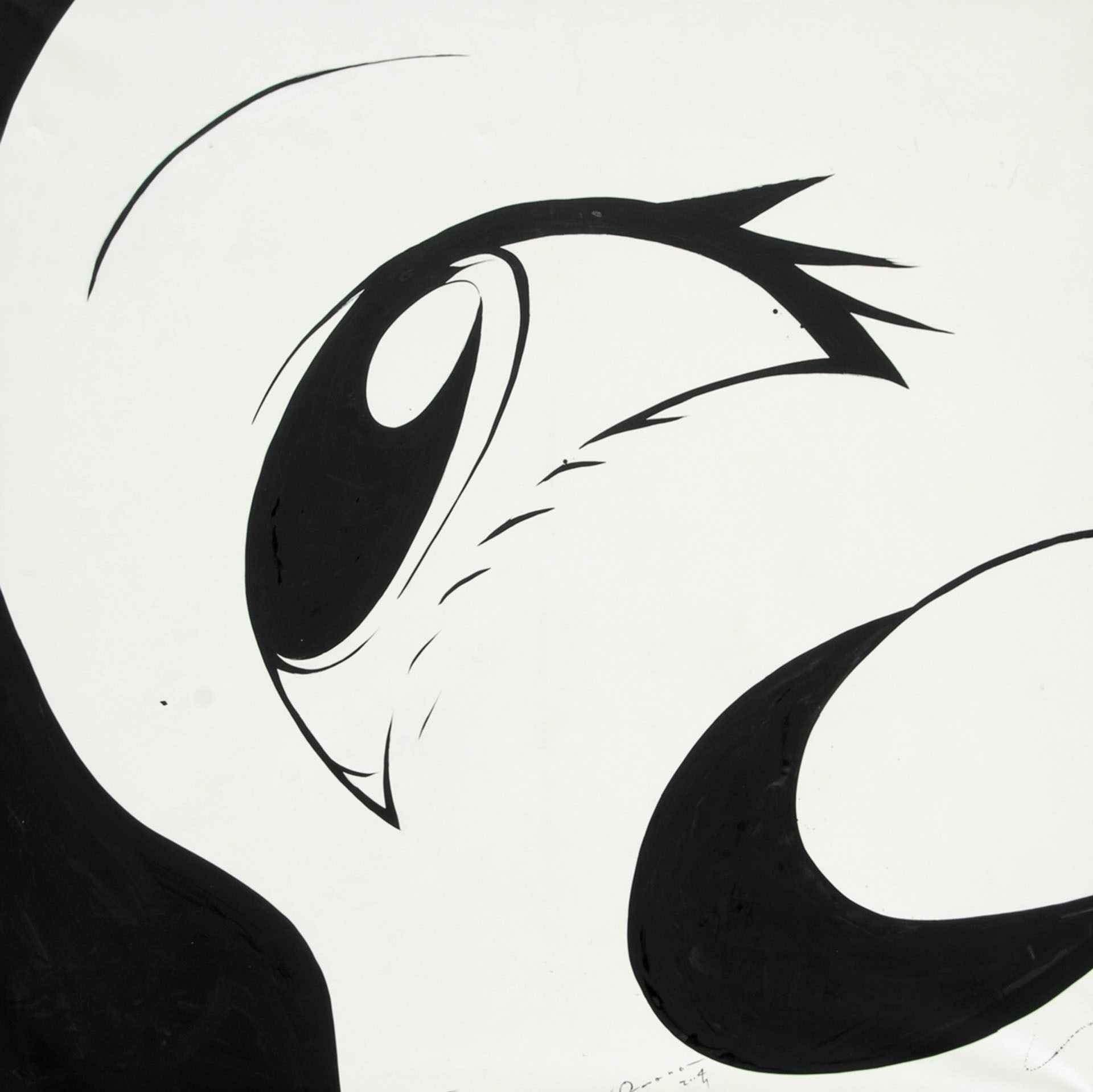 Yoshitaka Amano, Untitled (Eye Profile)