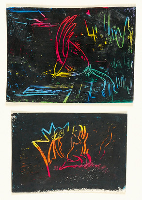 Two works: Untitled, 1978; Zwei Frauenakte