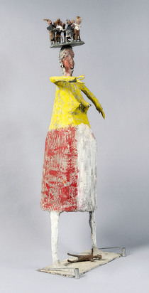 Mother with baby, standing