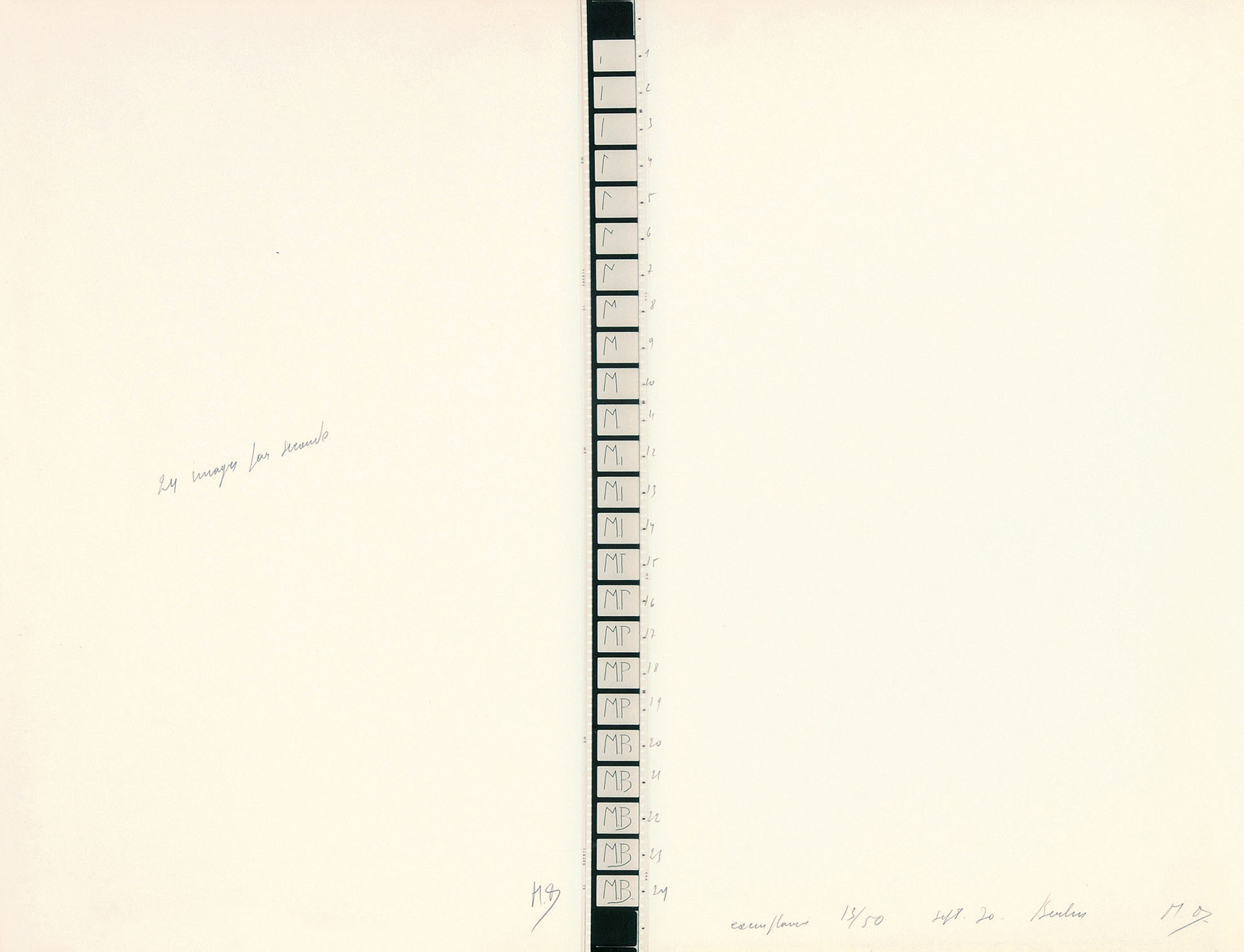 Marcel Broodthaers, 24 Images par seconde