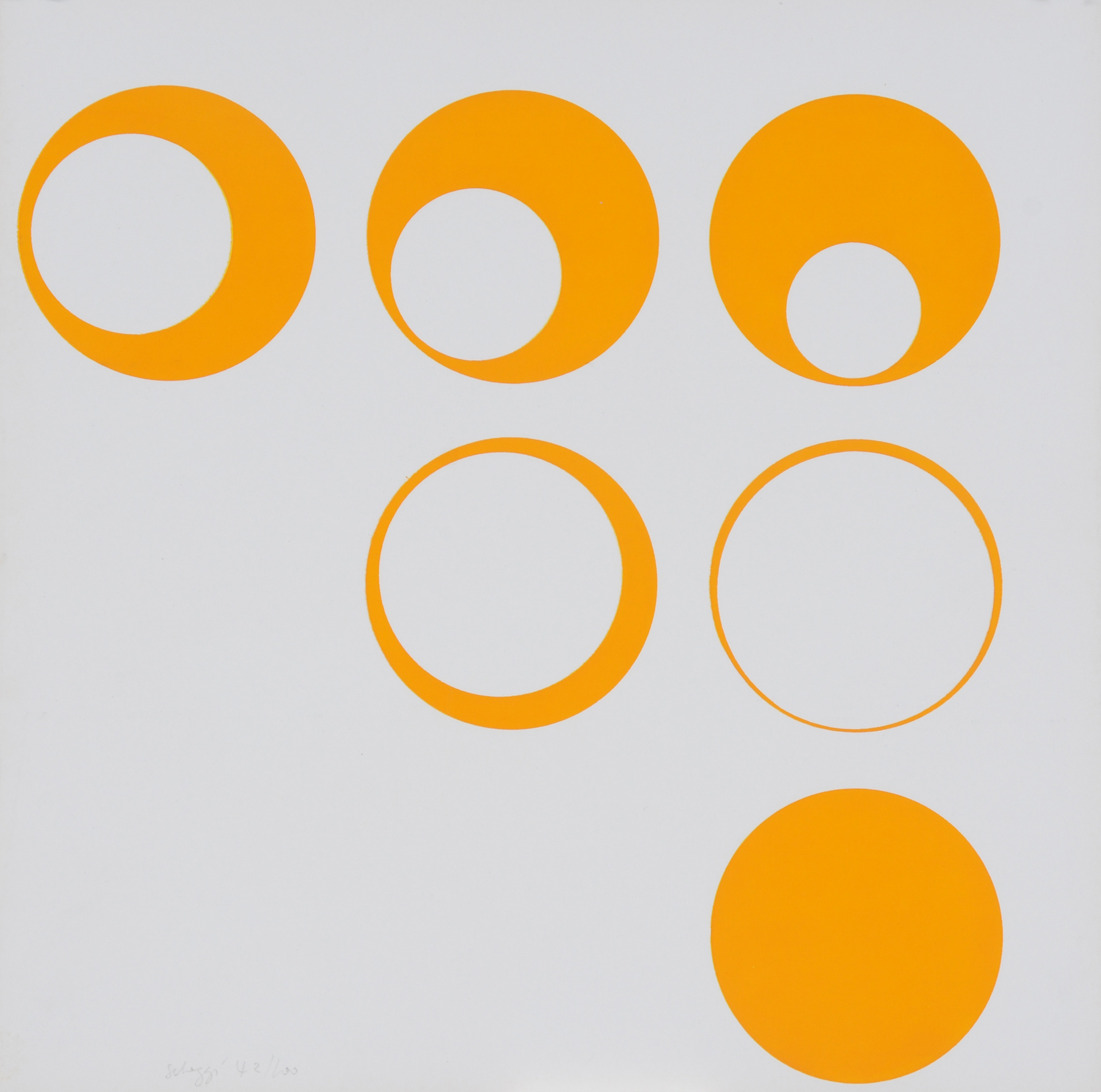 Paolo Scheggi, Portfolio. 6 Serigrafien, Scheggi