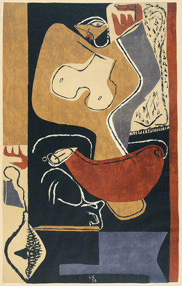 Femme à la main levée