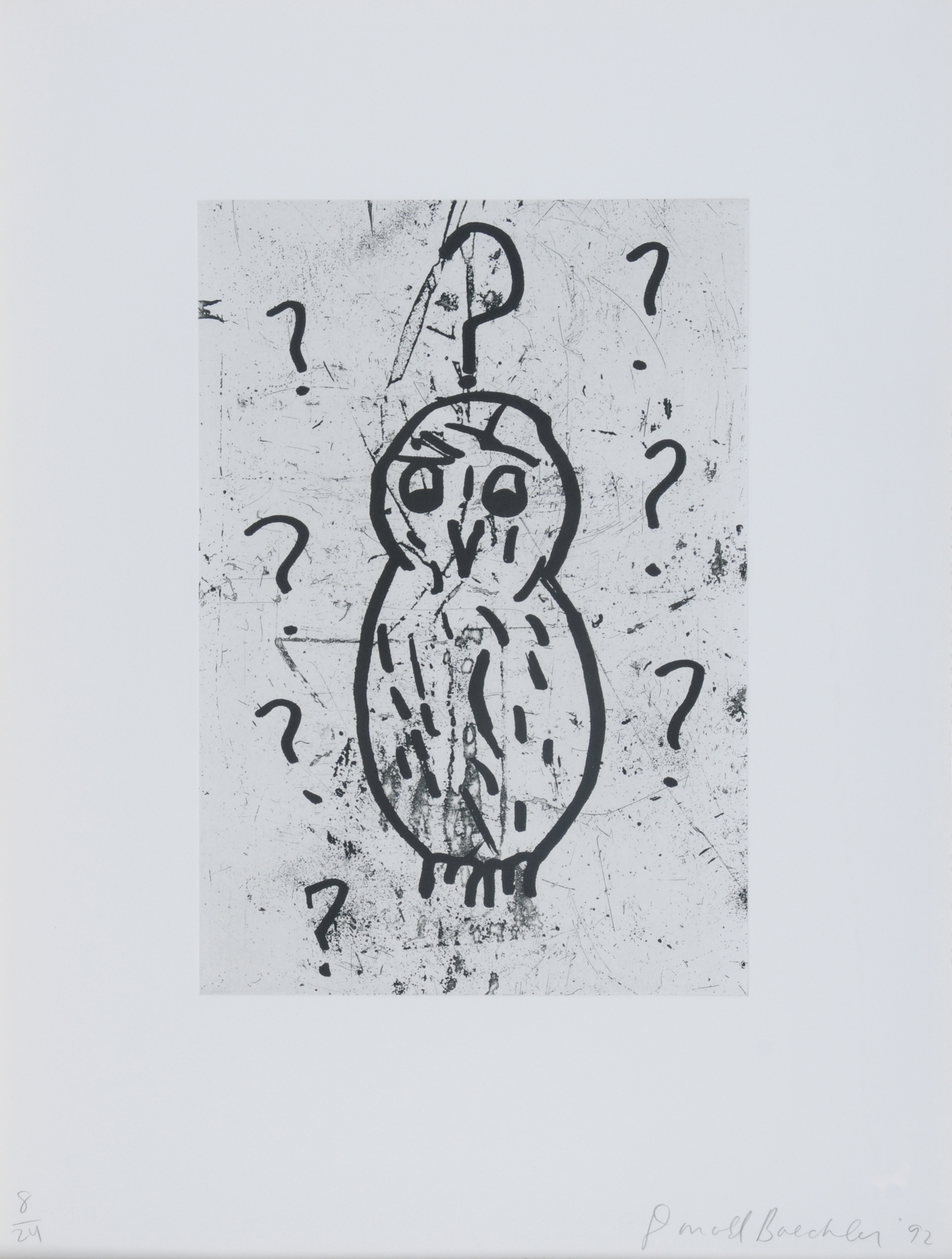 Donald Baechler, 2 sheets: Untitled; Untitled