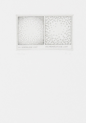 Das gewöhnliche Licht, das weihnächtliche Licht, from "Rietveld-Mappe"