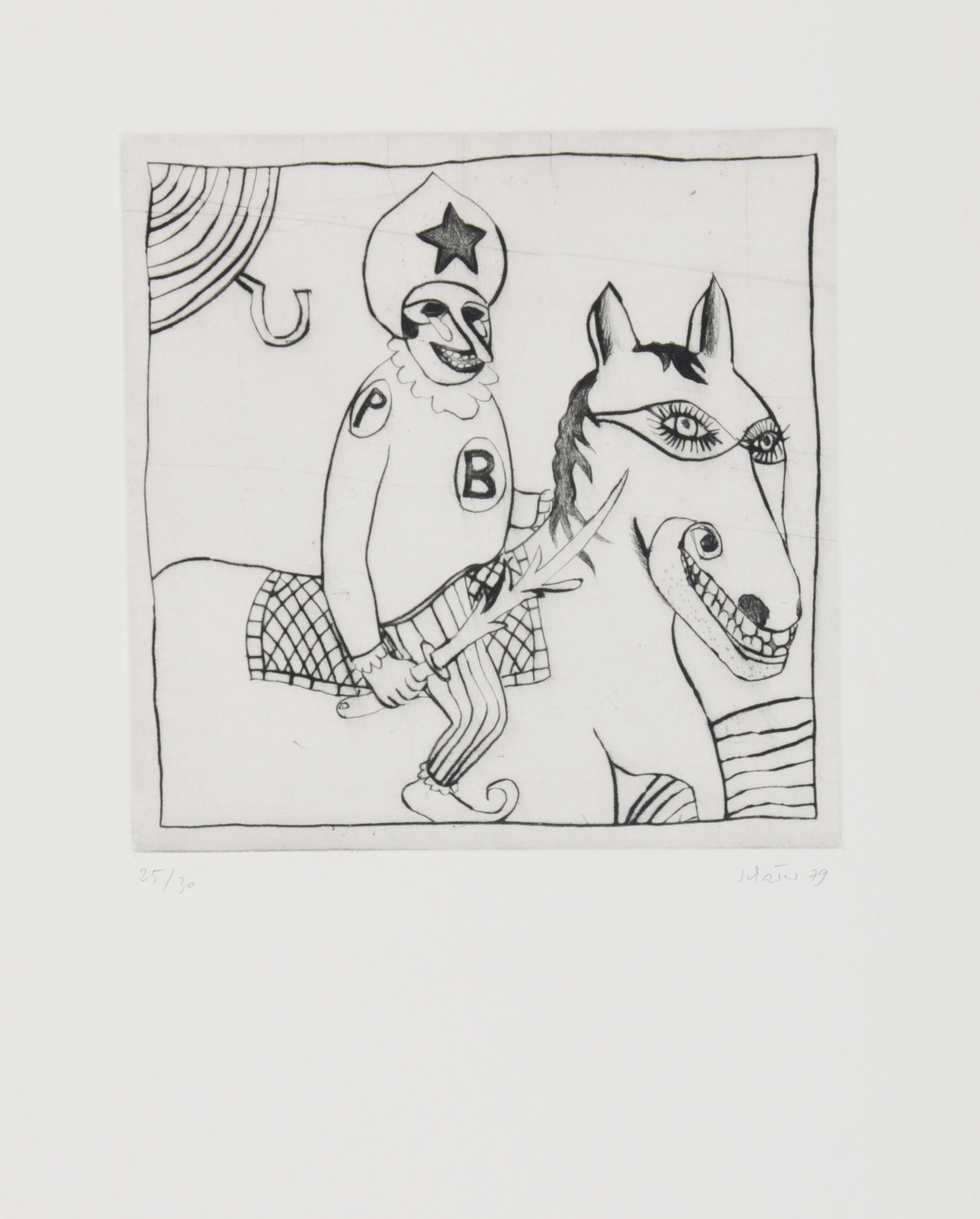 Hans Schärer, 2 sheets: Untitled