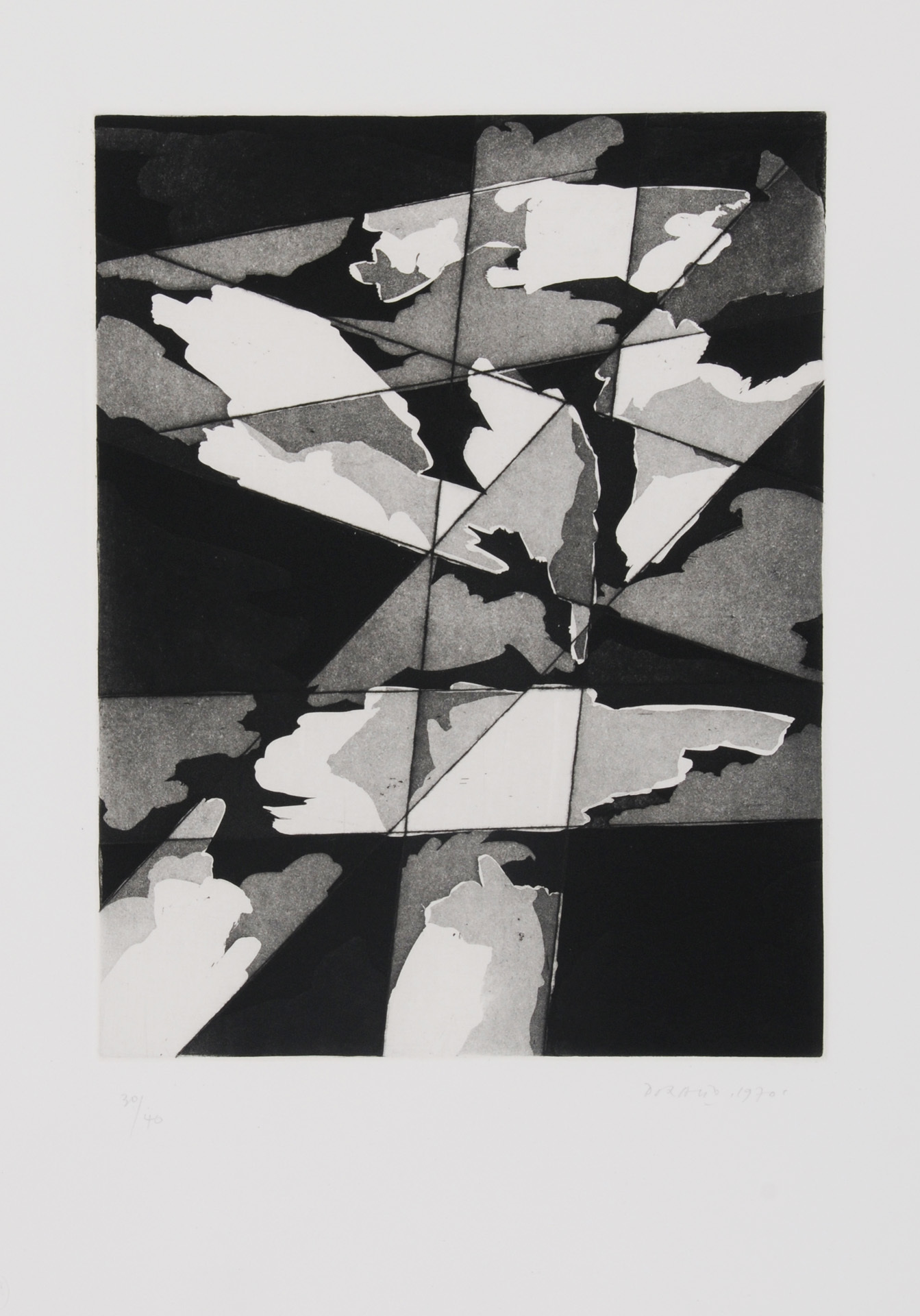 Piero Dorazio, 3 sheets: Monk, 1970; Composito, 1976; Senza titolo