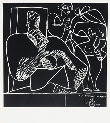 2 sheets: Danseuse; La famille cocasse,  from "La mer est toujours présente"