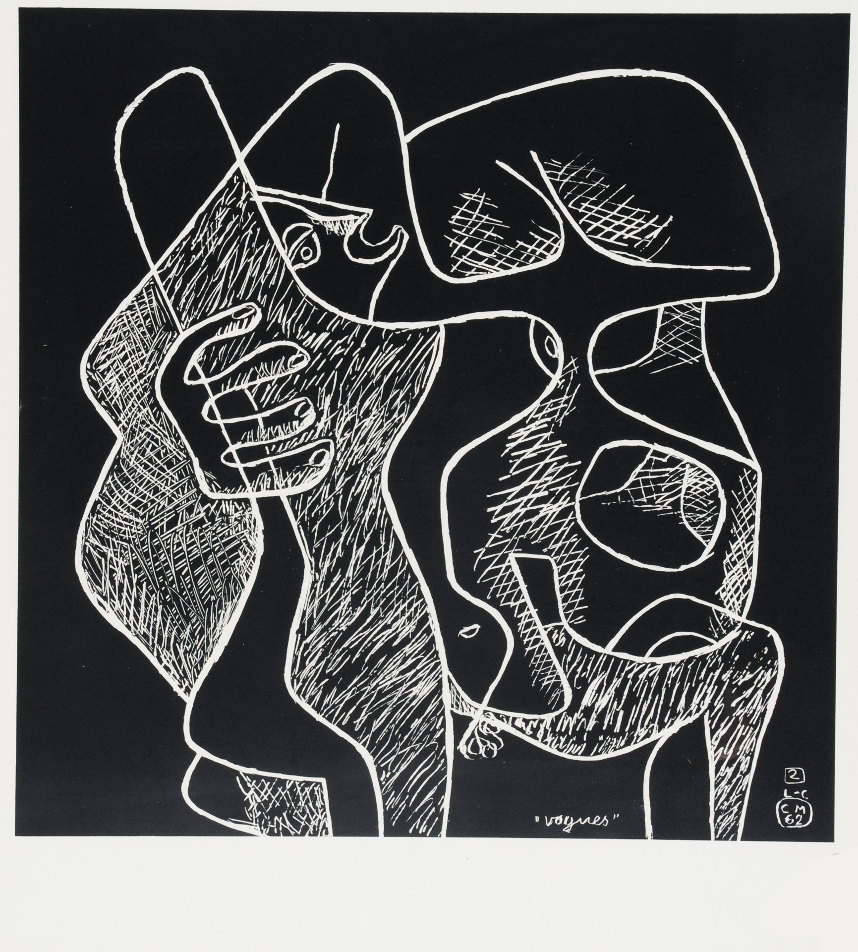 Le Corbusier, 2 sheets: Devinez vous-même; Vogues, from "La mer est toujours présente"