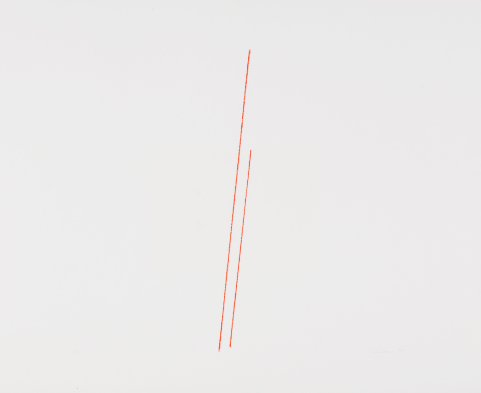 Fred Sandback, 3 sheets: Untitled