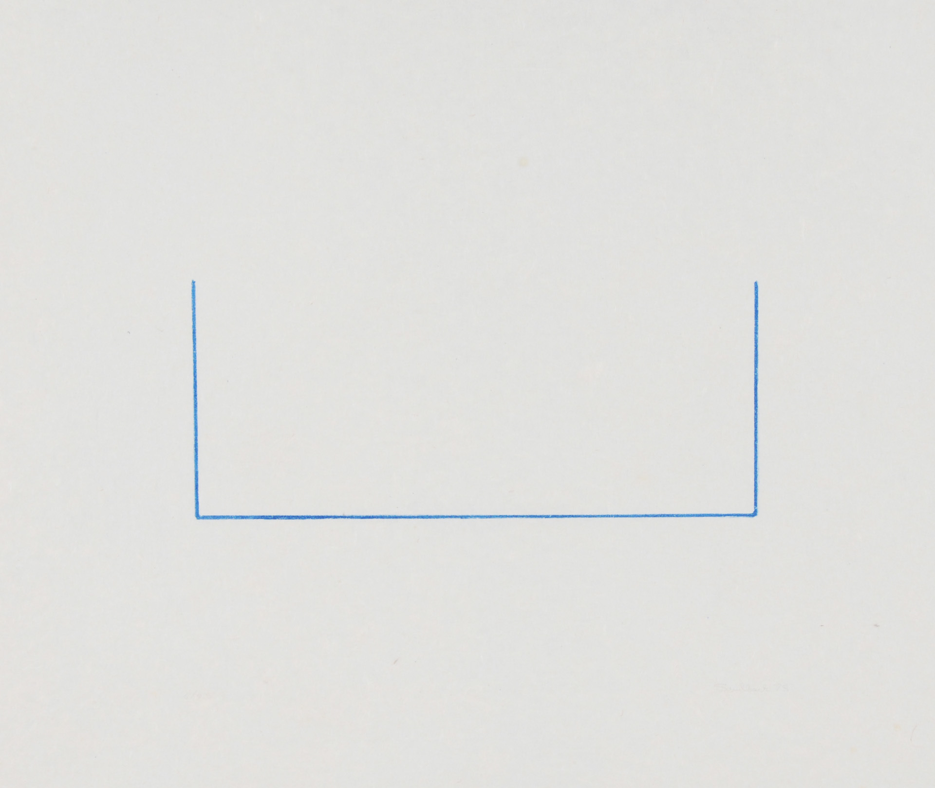 Fred Sandback, 5 sheets from "Serie von 6 Lithographien"
