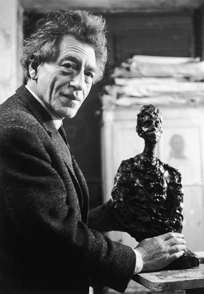 Giacometti Photographed in His Studio, Paris