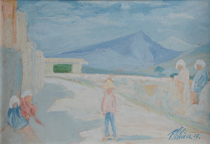 Kinder an der Strasse auf Mallorca