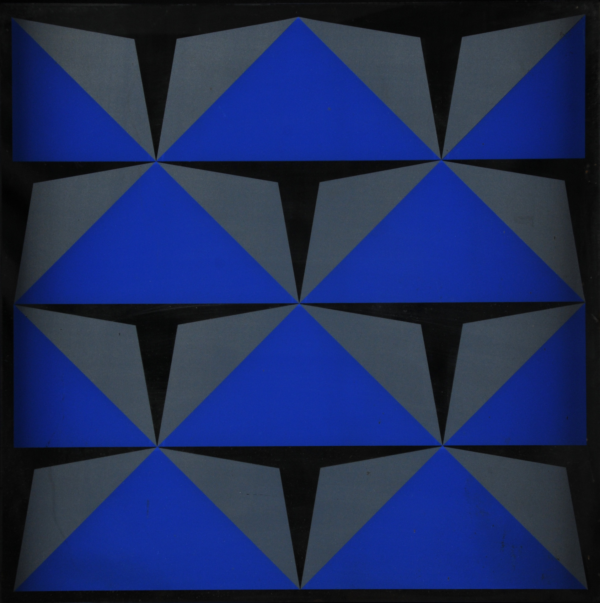 Christian Megert, Spiegelobjekt mit blau