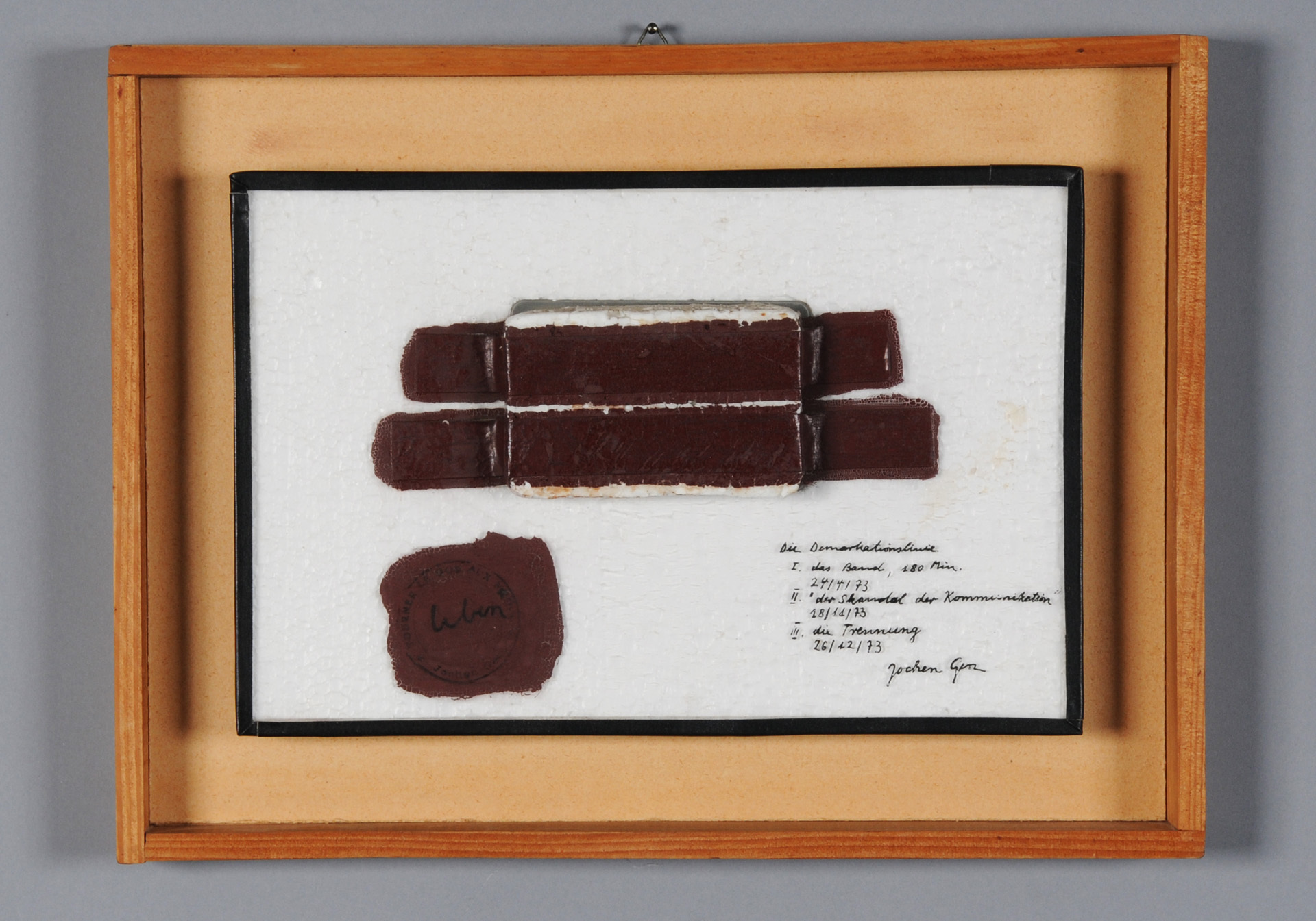 Jochen Gerz, Die Demarkationslinie