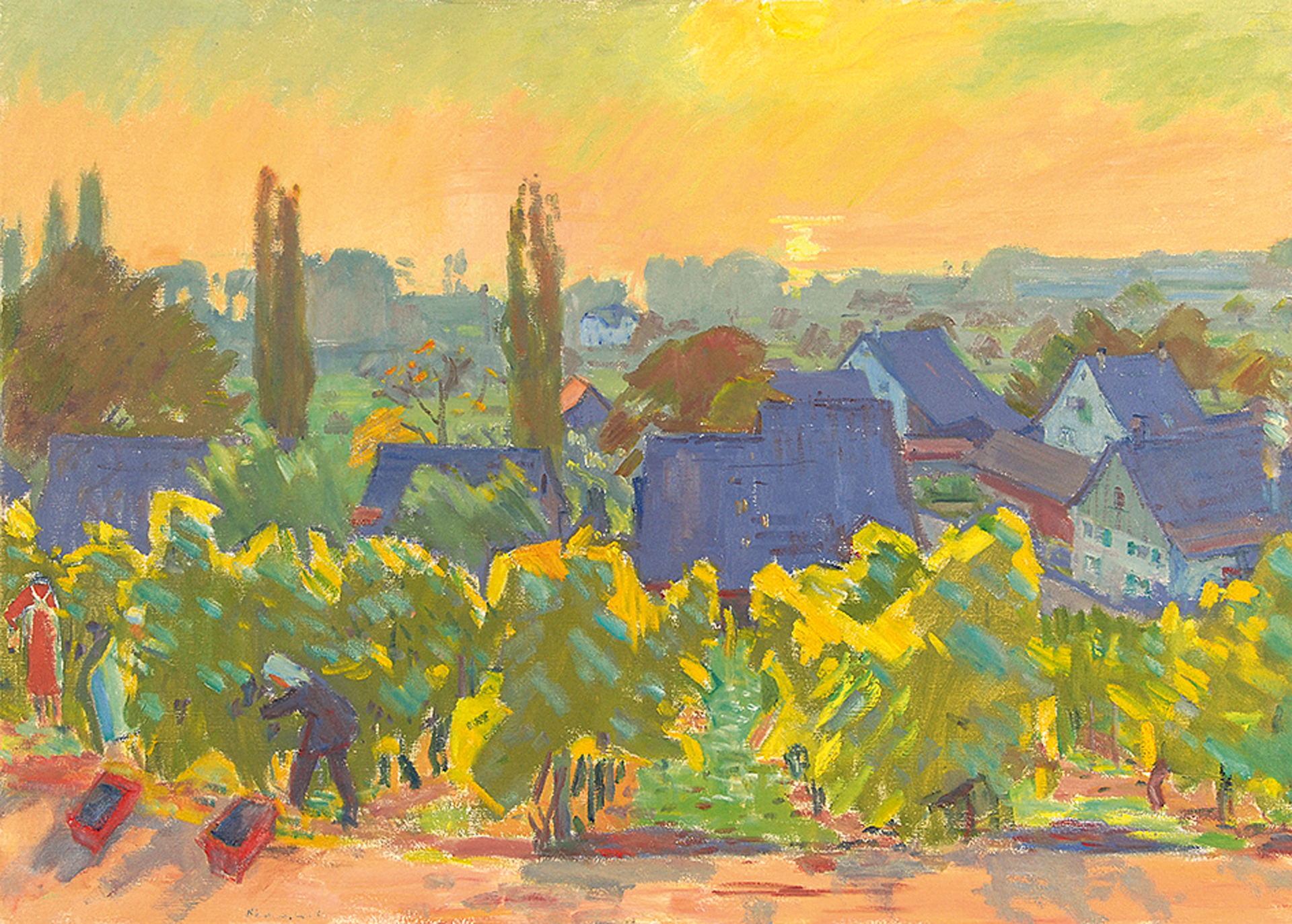Karl Landolt, Weinlese in Stäfa