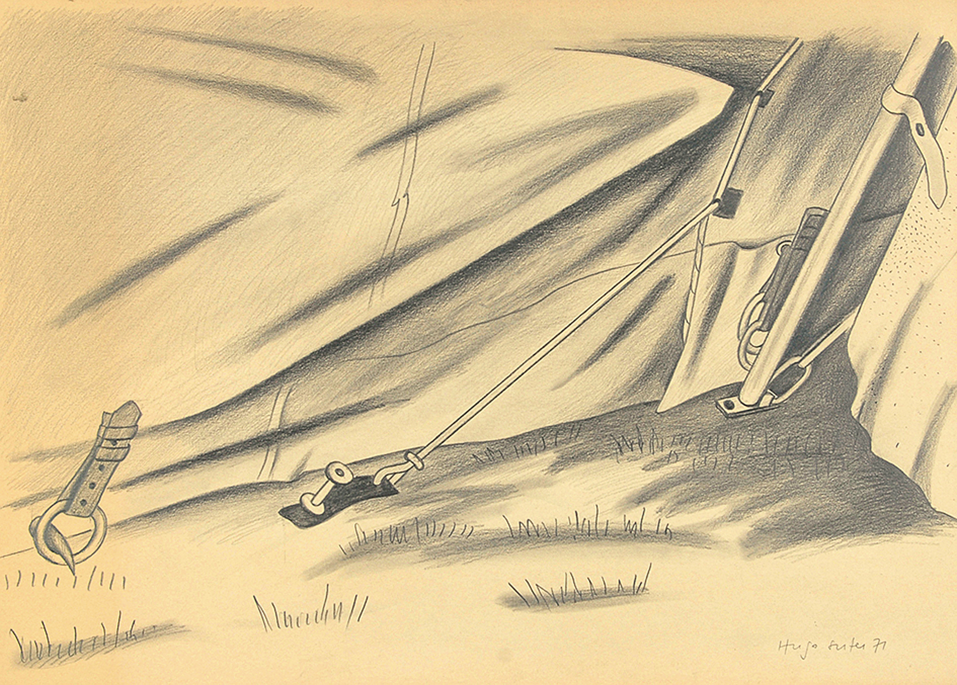 Hugo Suter, Spannseile
