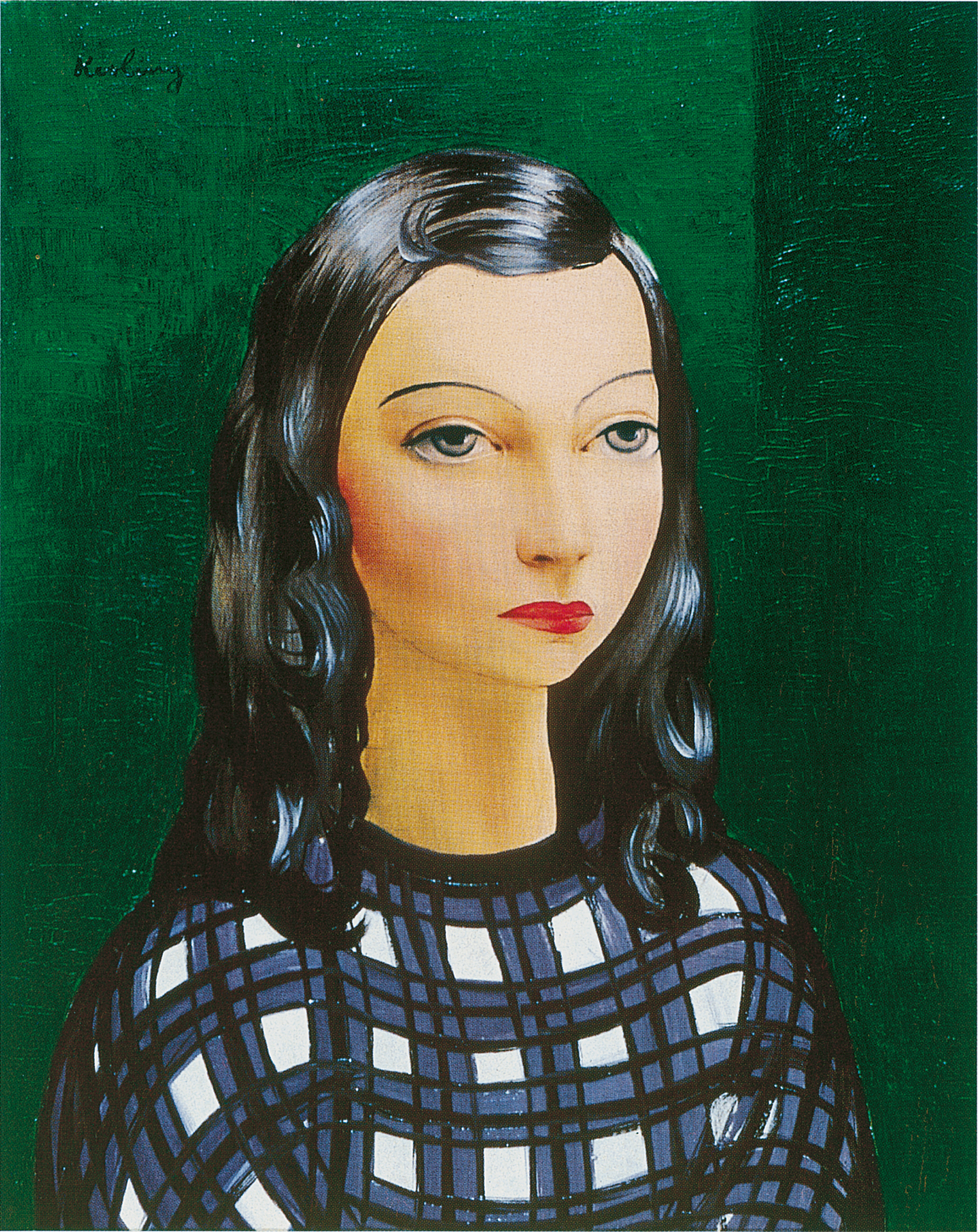 Moïse Kisling, Jeune femme brune aux cheveux longs