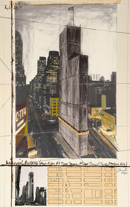 Wrapped Building (Project for 1 Times Square, Allied Chemical Tower, New York)