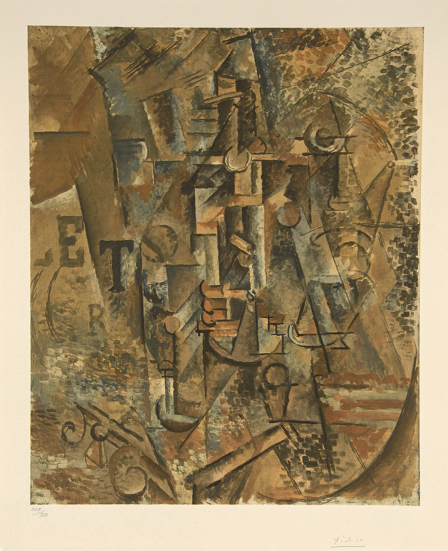Pablo Picasso, after. La bouteille de Rhum