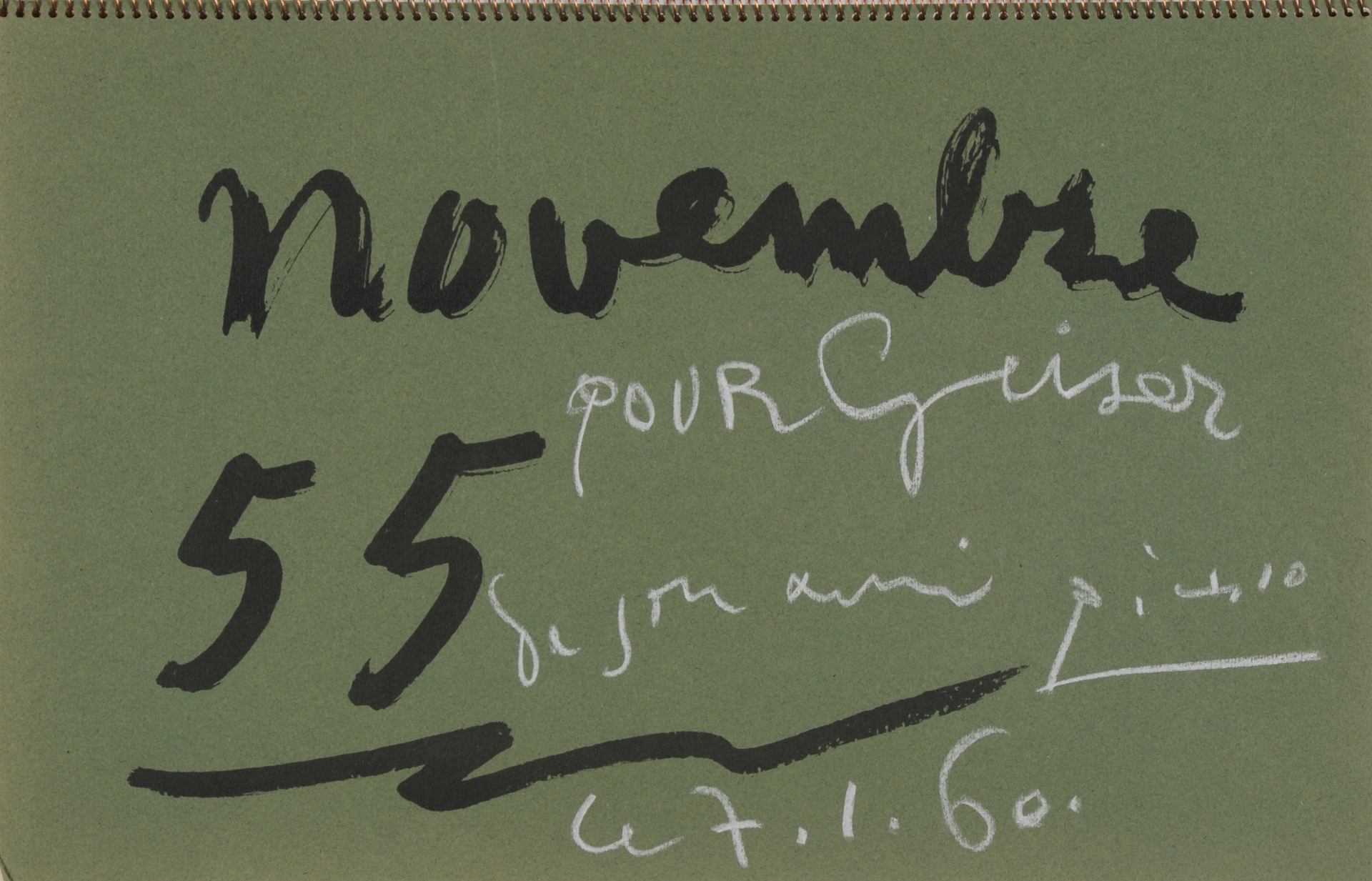 Pablo Picasso, Book. Carnet de la Californie