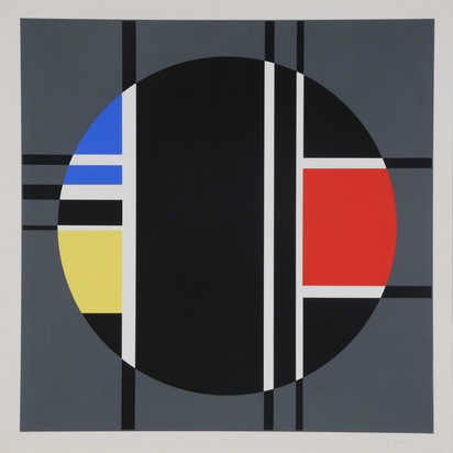 3 Blätter: Composition géometrique; Composition géometrique, 1934; 1975