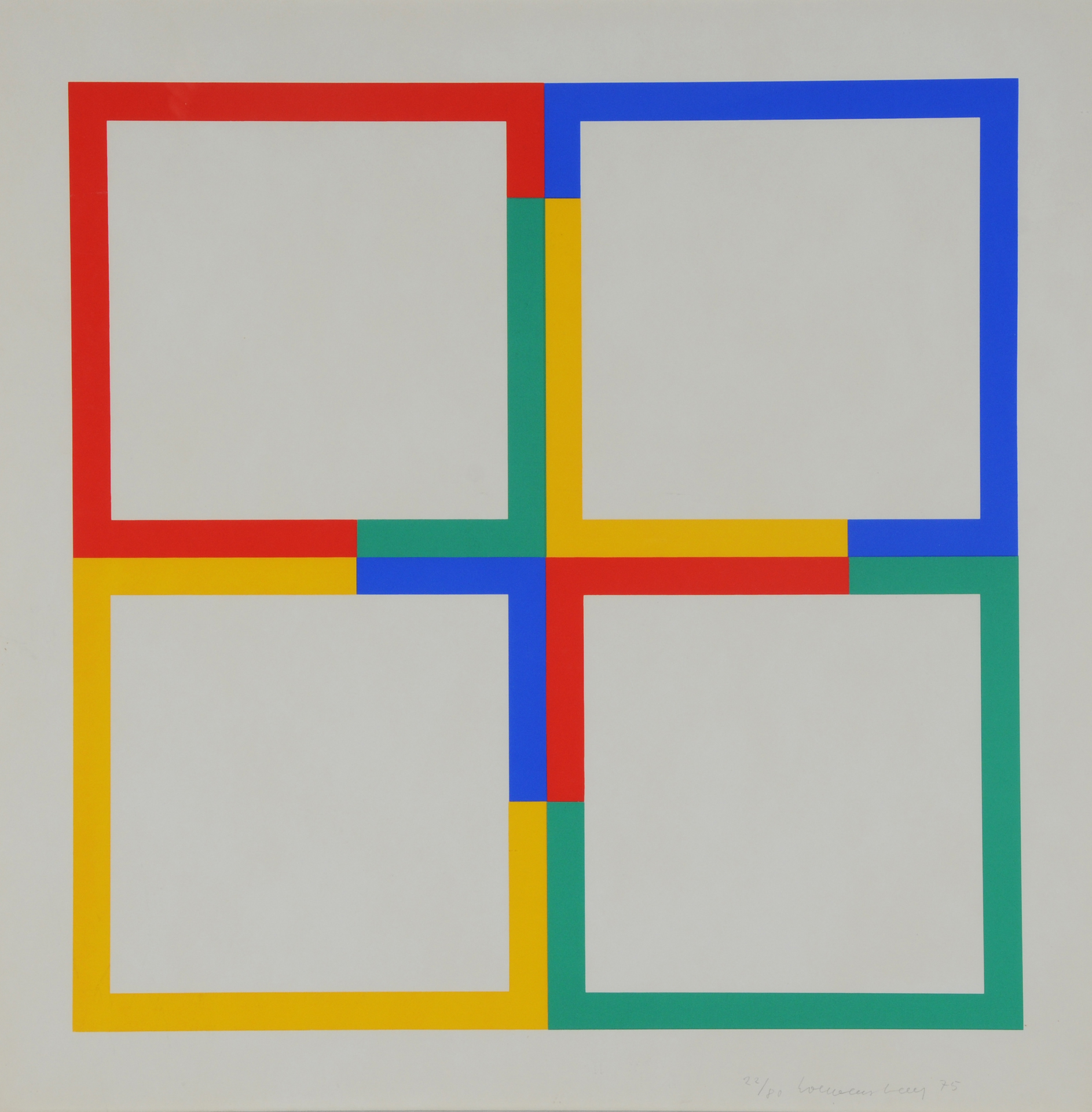 Verena Loewensberg, 3 sheets: Untitled, 1971; 1975; 1976