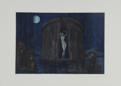 4 sheets: Die Geburt der Venus, 1974; Toteninsel, 1971; Die Braut des Erlkönigs, 1970; Untitled