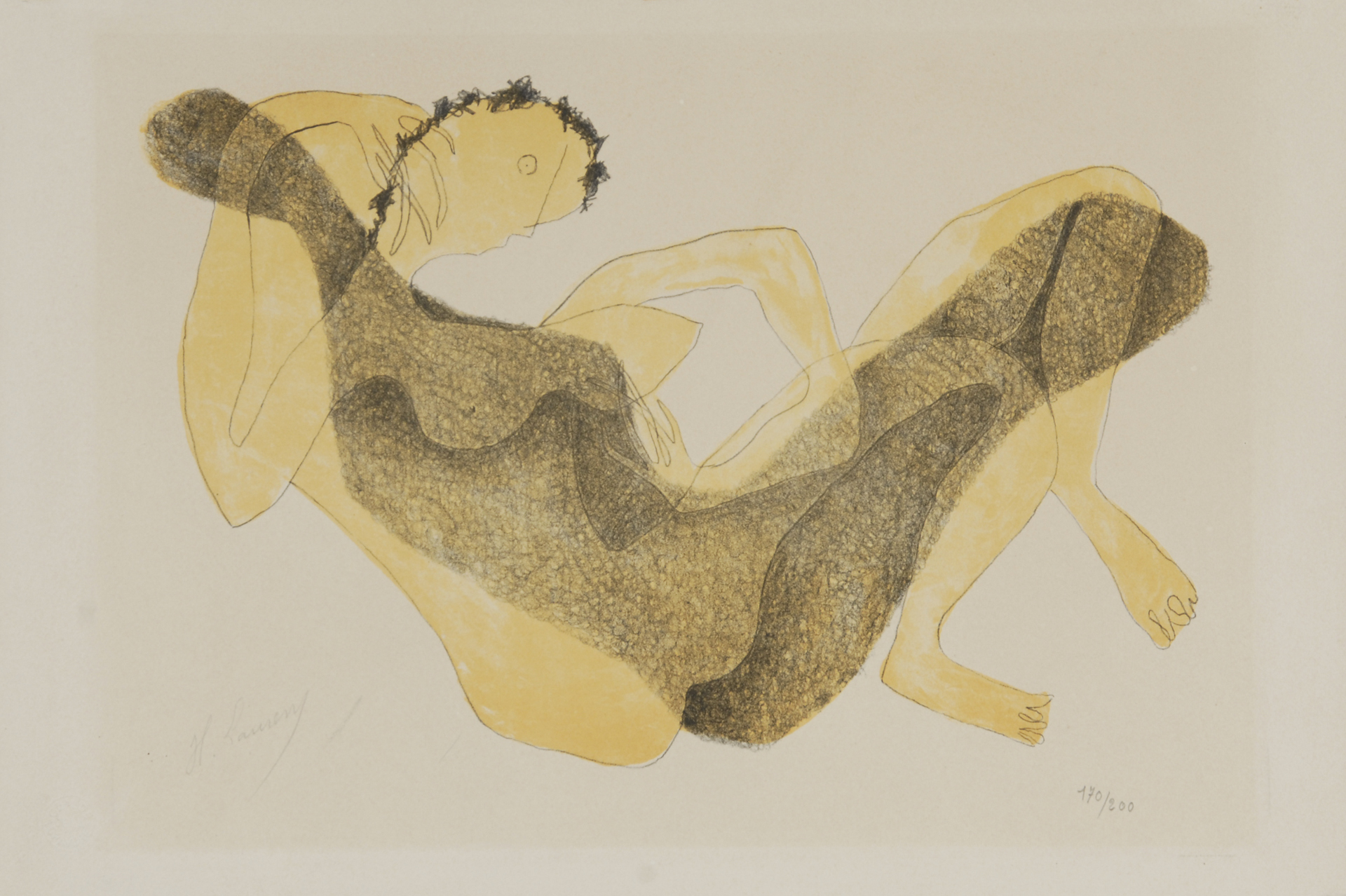 Henri Laurens, Femme allongée au bras levé