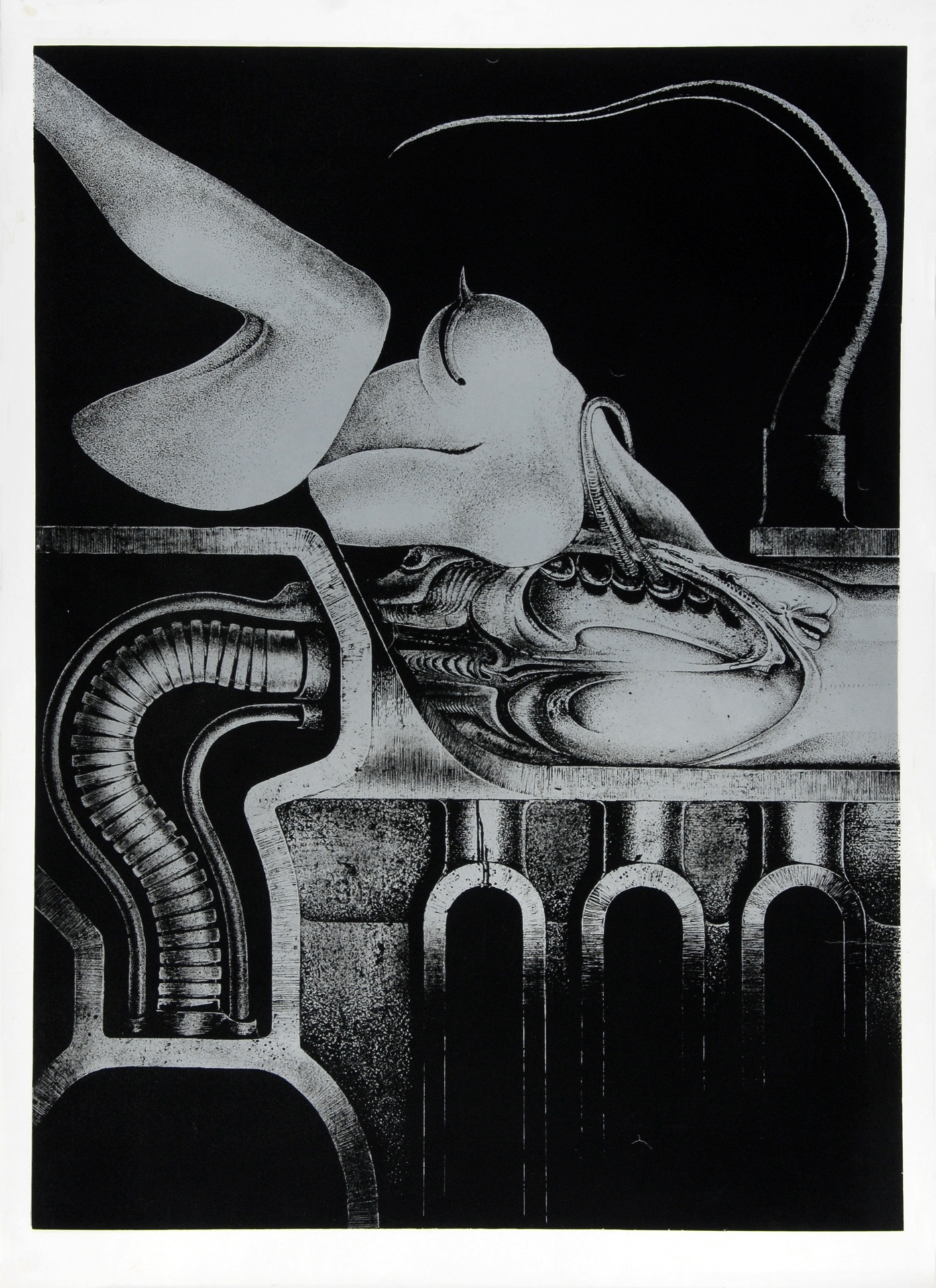 HR Giger, Sheet from "Biomechanoiden"